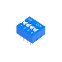 CHAVE DIP SWITCH AZUL 4 VIAS 180 graus