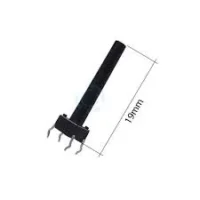 CHAVE TACTIL 6X6X19MM
