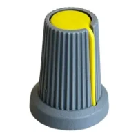 KNOB CINZA / AMARELO