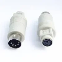 ADAPTADOR DIN 5 VIAS MACHO PARA DIN 6 VIAS FEMEA