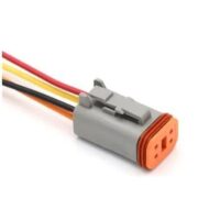 CONECTOR DT4- 4 PINOS MACHO / FEMEA COM CABO