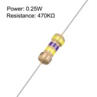 RESISTOR 470K 1/4 FIO