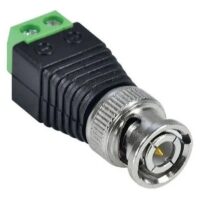 CONECTOR BNC MACHO C/ BORNE P/ CFTV
