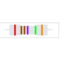 RESISTOR 3K/57 1/4 5% FIO