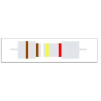 RESISTOR 2K49 1/4 5% FIO