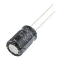 CAPACITOR ELETROLITICO 47UFX100V 105 grausC 10X10MM