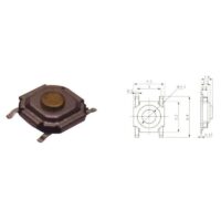 CHAVE TACTIL 5,2X1,6MM SMD