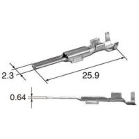 TERMINAL 8100-0457 MACHO 25,9 x 2,3 x 0,64mm