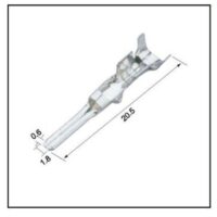TERMINAL 171661-1 MACHO 20,5 X 1,8 X 0,60 mm