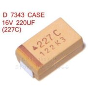 CAPACITOR TANTALO 227C 220uFX16V CASE D