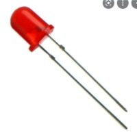 LED VERMELHO DIFUSO 5MM