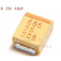 CAPACITOR TANTALO 685 6,8uFx25V CASE B
